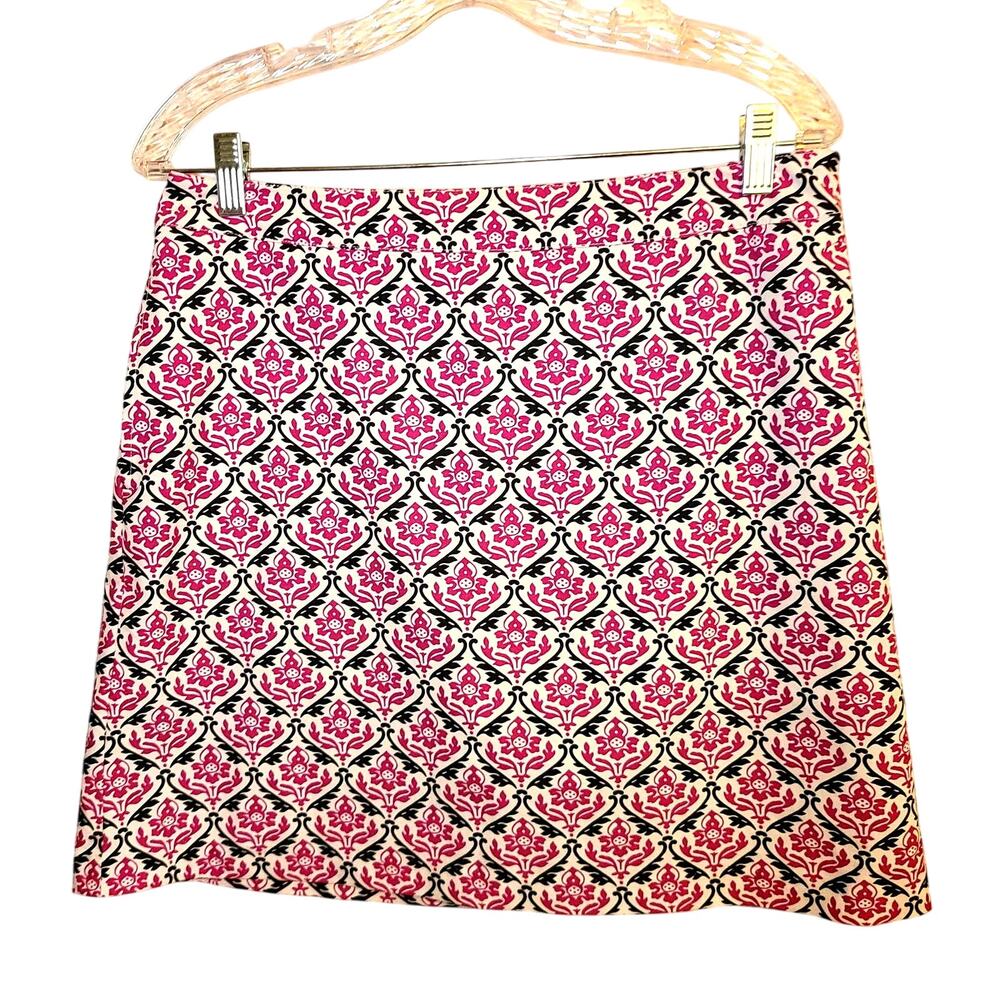 Greg Norman Pink and Floral Skort - Size 8, Golftini Style Back Side Zip